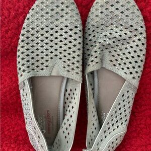 BOBS from Skechers Glittering Gray Flats